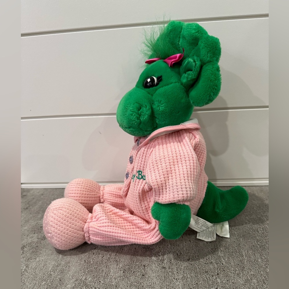 Vintage Baby Bop Sleepy Time  Stuffed Dinosaur Plush 17” Barney And Friends - Picture 5 of 10